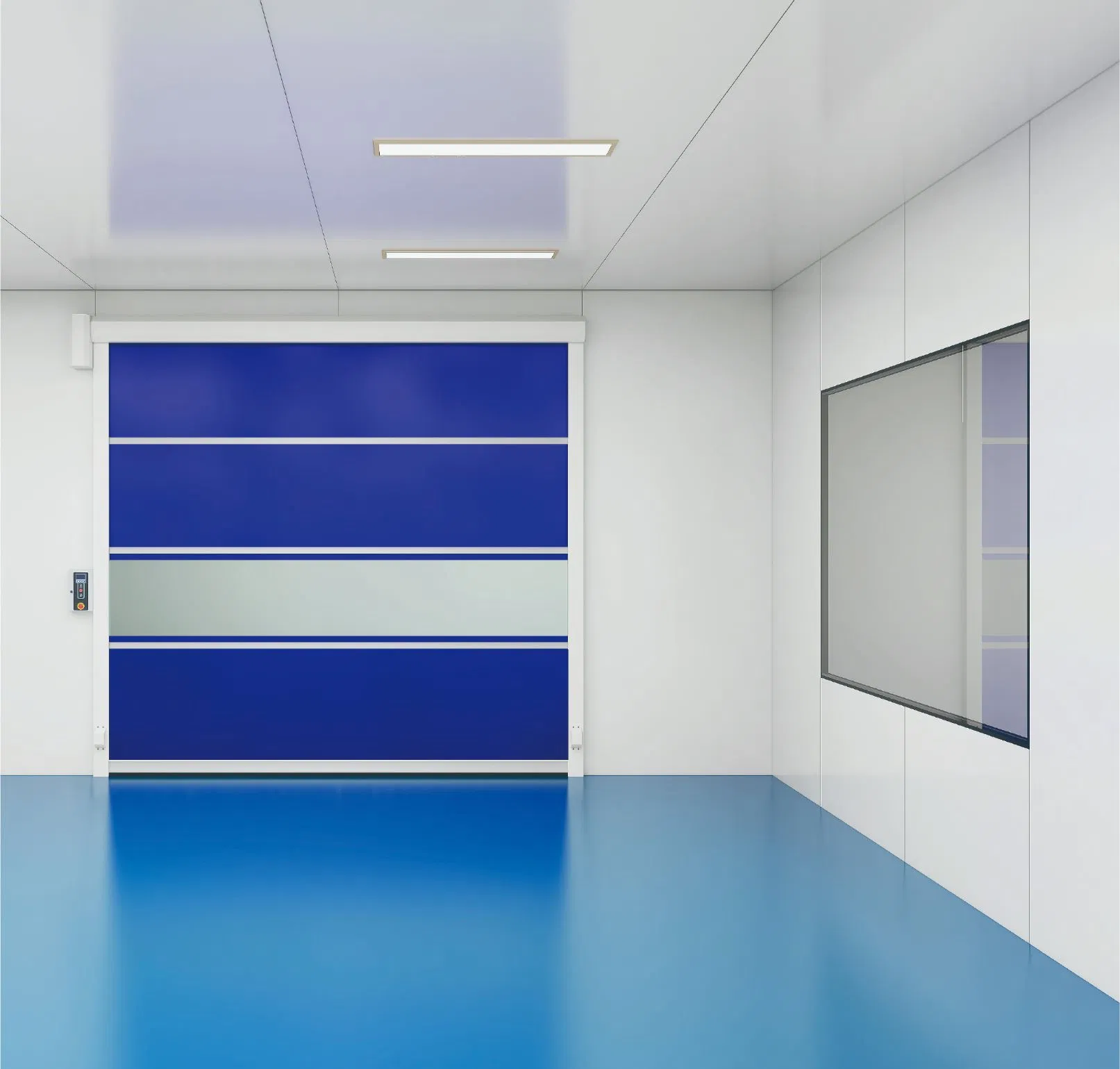 Automatic Industrial PVC High Speed Fast Acting Rapid Rolling Shutter Door