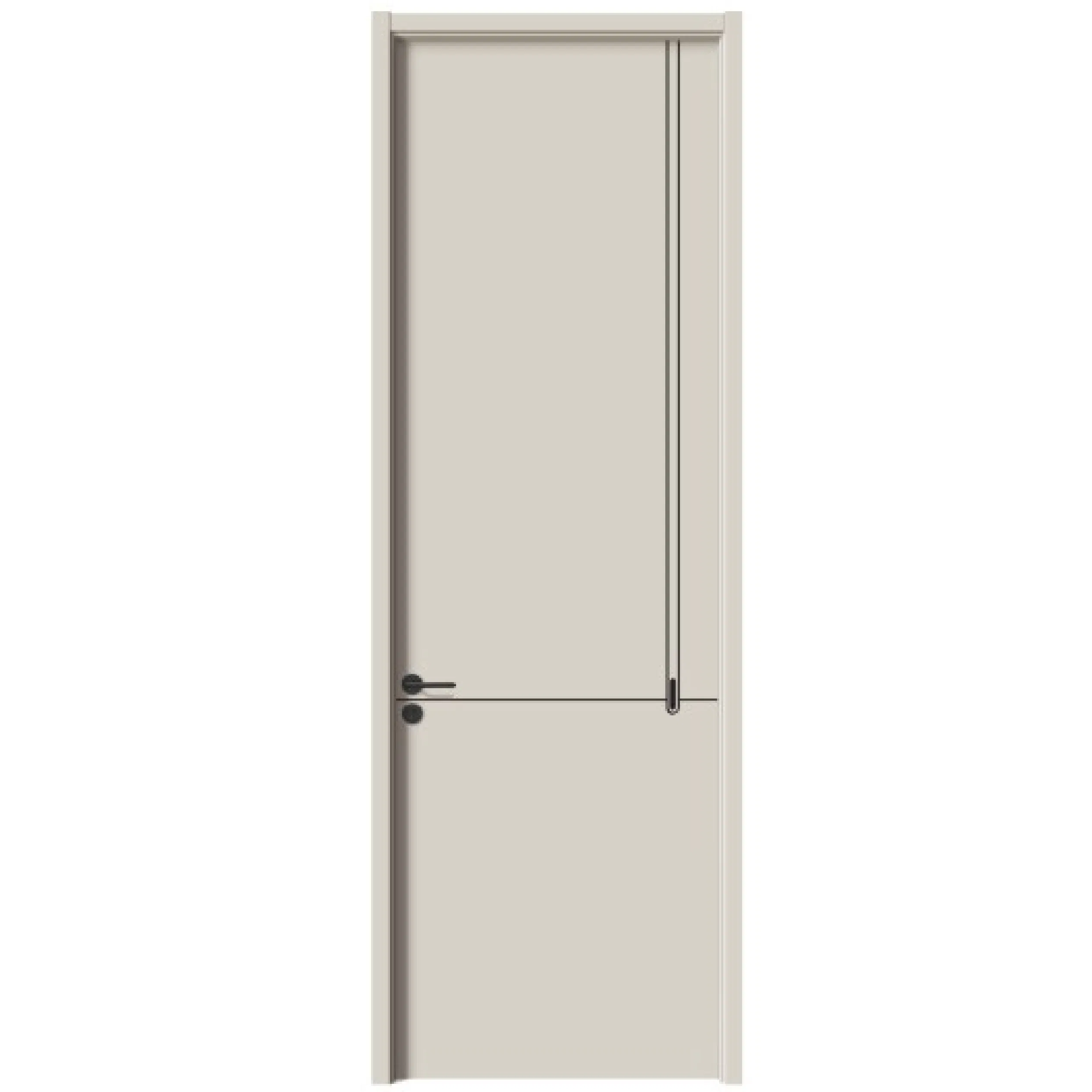 21. Fire Rated Acoustic Interior Wooden PVC Security WPC Door Certified for Hospital, School Hotel Safety Compliance