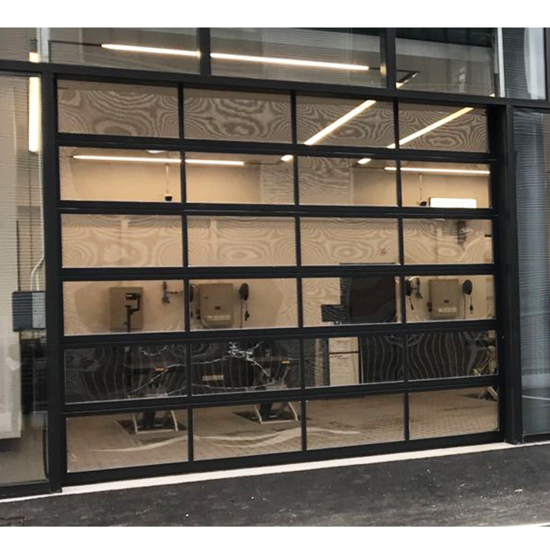 Residential Hurricane Resistant and Waterproofing Foamed Sectional Electric Anodised Garage Picture Doors with Windows Inserts