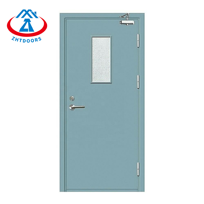 UL Certificated Zhtdoors Professional Design Quality Guaranteed Fire Exit Rated Door Steel Manufacturing Fire Door with Acoustic
