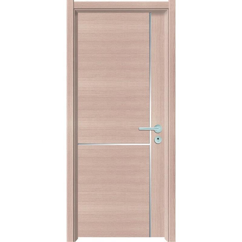 Smoke Control Hostel Fireproof Wooden Room Doors with Peephole