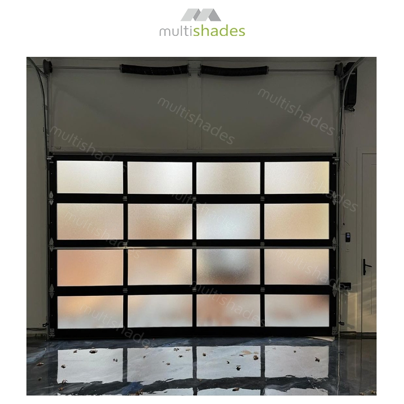 Multishades Folding Hurricane Resistant Folding Garage Door Smart Sensor Remote Control Thermal Insulation Waterproof Commercial Building Custom OEM