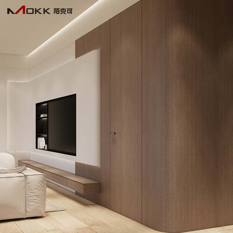 Aluminum Profile Invisible Flush Mounted High-End Secret Room Flush Frameless Hidden Door Invisible Door Aluminum Frame Aluminum Alloy Doors, Interior Doors