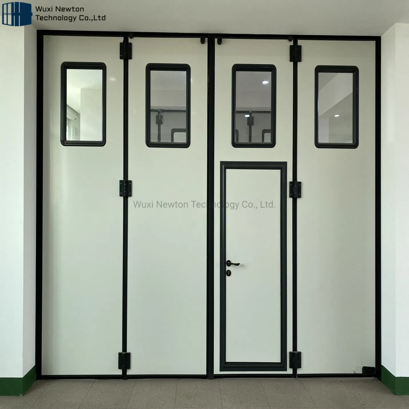 Folding Sliding Fire Rated Steel Aluminum Safe Workshop Industrial Folding Door