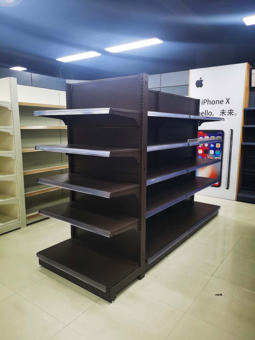Gondola Adjustable Supermarket Shelving Systems Space-saving Supermarket Shelving Solutions