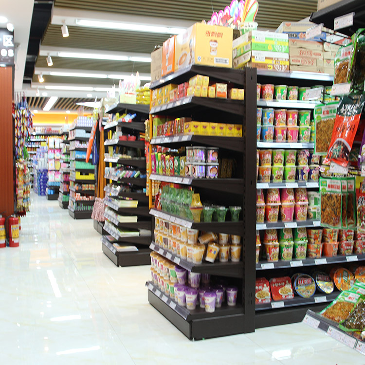 RD 20 Customized Metal Adjustable Convenience Store Display Rack & Grocery Shelving for Retail Supermarkets and Shops