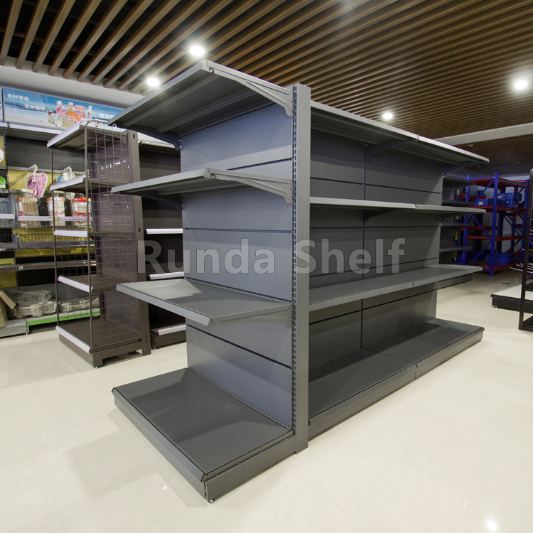 Mini Market Mart Paper Display Rack Heavy-Duty Supermarket Rack for Store and Gondola Shop Rack Made of Steel