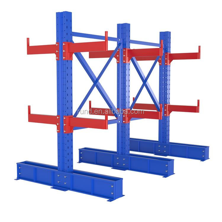 Industrial Pipe Shelving System 300-3000kg Capacity Fifo Storage Cantilever Rack with Aluminum Profiles and Steel Erector Tubes