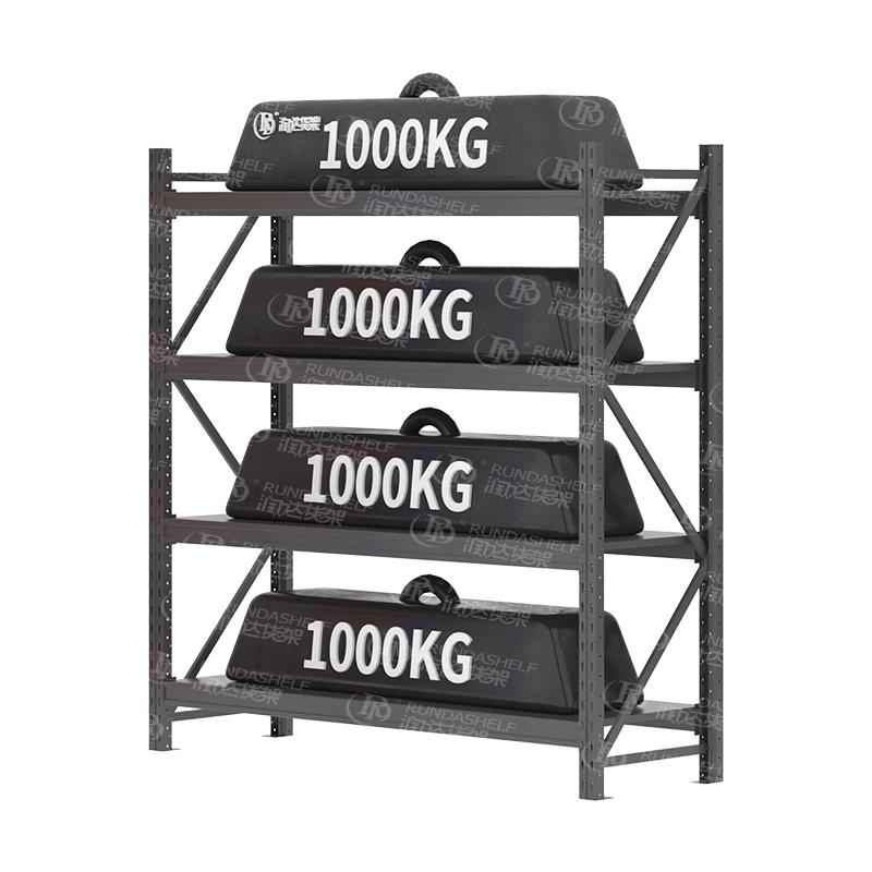 Warehouse Storage Mezzanine Floor with Racks RUNDA SHELF Stable Steel Structure Platform