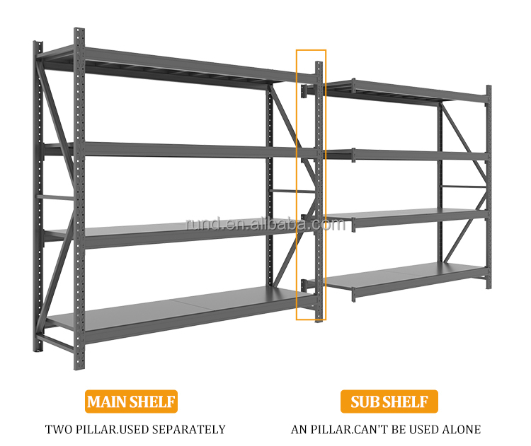 Medium Duty Stainless Steel Commercial Storage Racks for Warehouse & Factory Cargo & Equipment Management