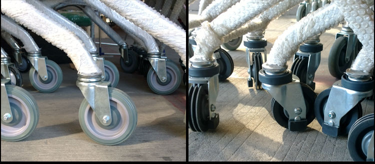 Herringbone Shopping Cart Supermarket Trolley Folding Trolley