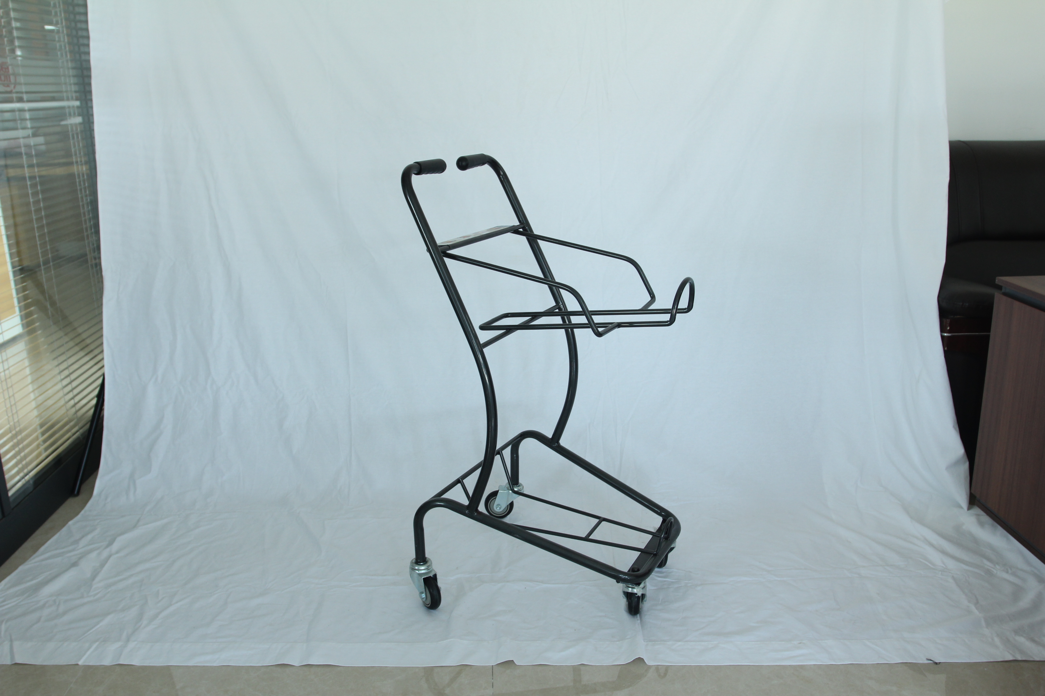 Wholesale Supermarket Equipment Grocery Mall Japanese Shopping Cart Hand Trolley Metal 1) Supermarket 2)stores Unfolding CN;GUA