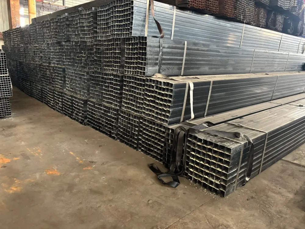 High-Quality Customized And Top Popular Export Black Plant Q195 Erw black Square Tube 80*80mm Steel Pipe Supplier, Factories
