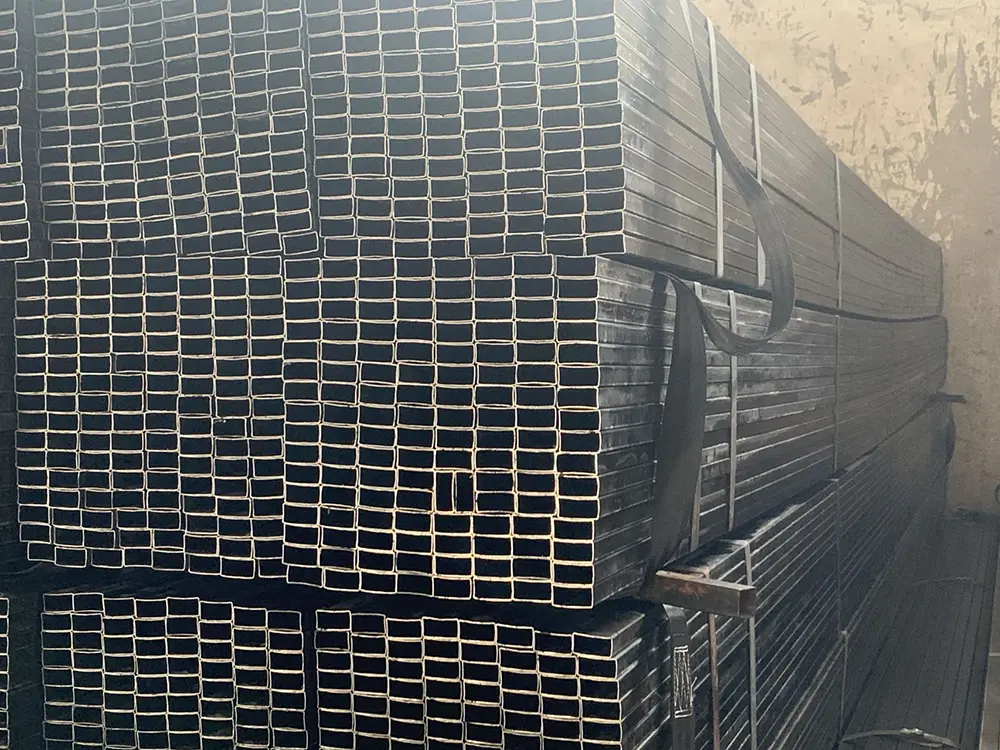 High-Quality High Quality Q235 Q195 Welded Black Rectangular Steel Pipe Products, Service