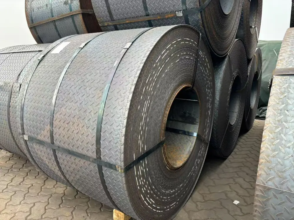 Cheap High Quality And Popular Coil Checkered Steel Coil For Construction Manufacturer, Product