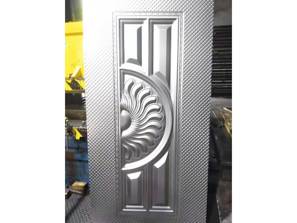 Cheap Emboss Galvanized Sheet Steel Door Skin Teel Metal Door Skin Factory, Product