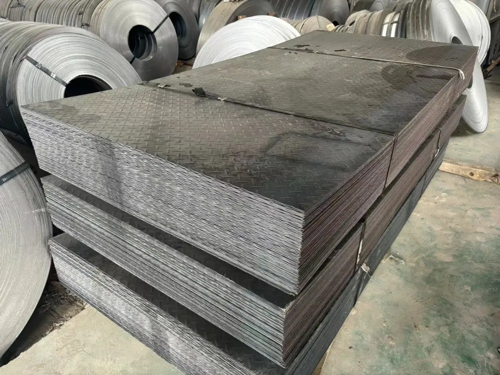 Steel checkered plates