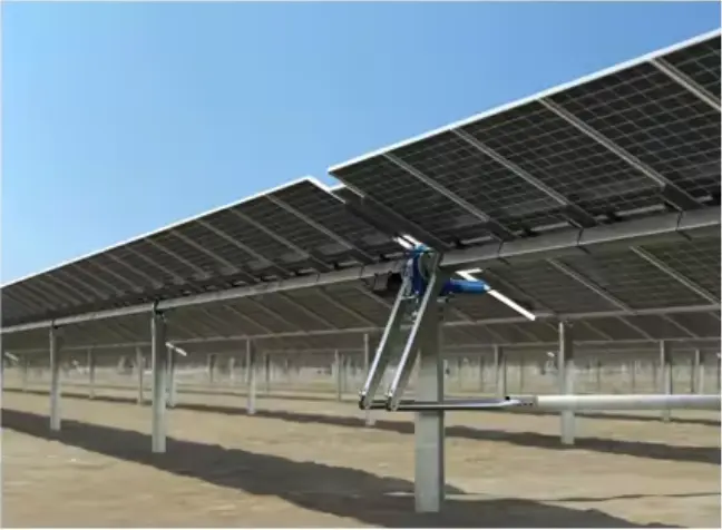 Cheap One Axis Solar Tracking System Mounting Structure Flat Single Axis Solar Sun Tracker Supplier, Factory
