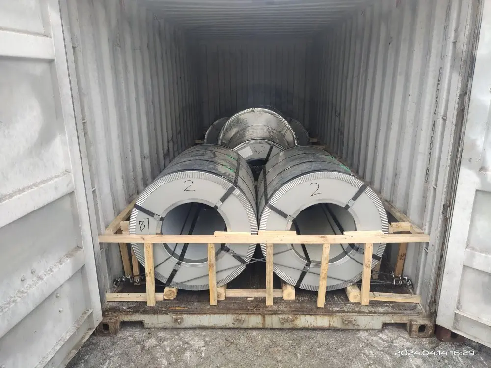 Best 12/5um Color-coated coils of complete specifications with good price are exported to Algeria Factories, Service