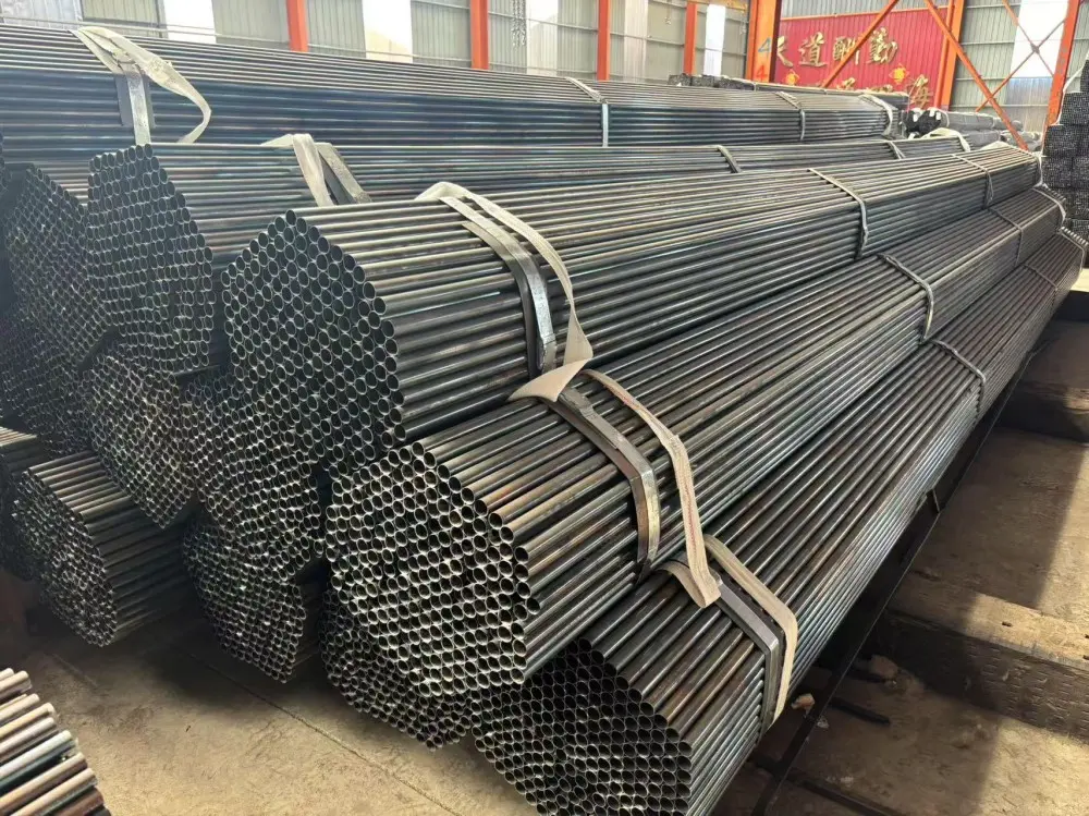 Best Tianjin supply ERW round pipe 3/4'' black tubes for building materials Supplier, Exporters