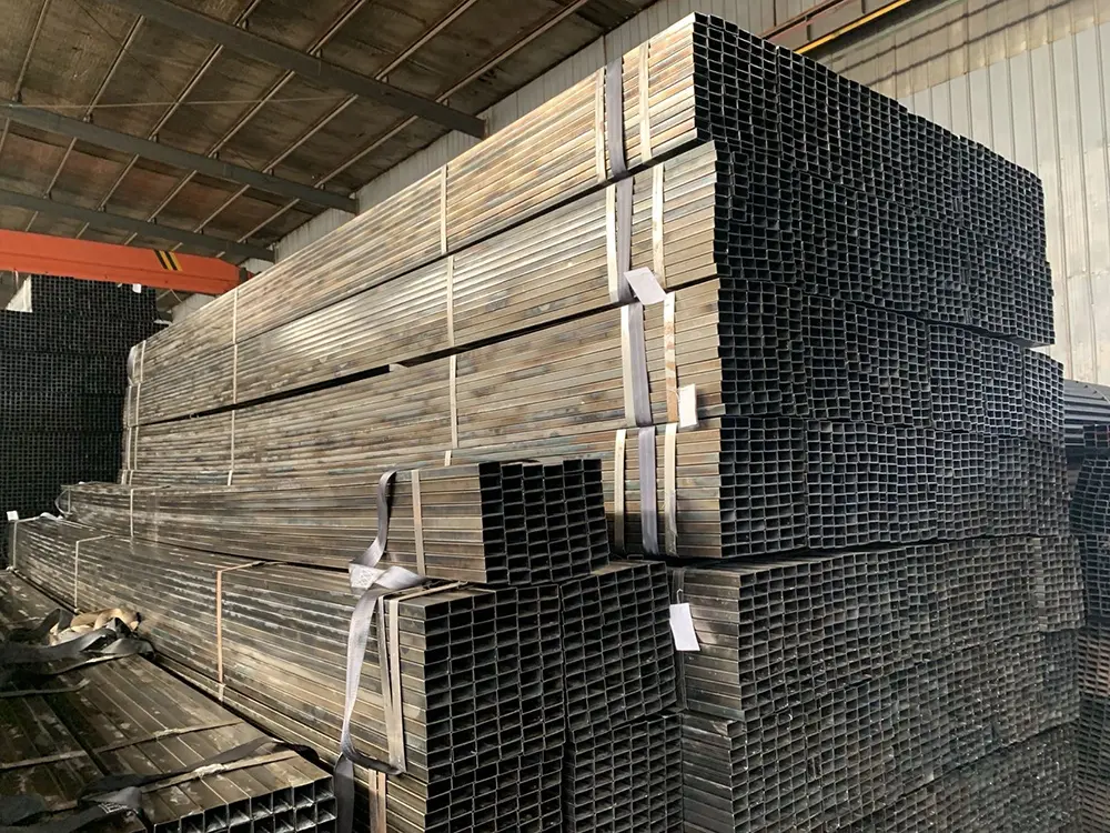 Welded Black Rectangular Steel Pipe