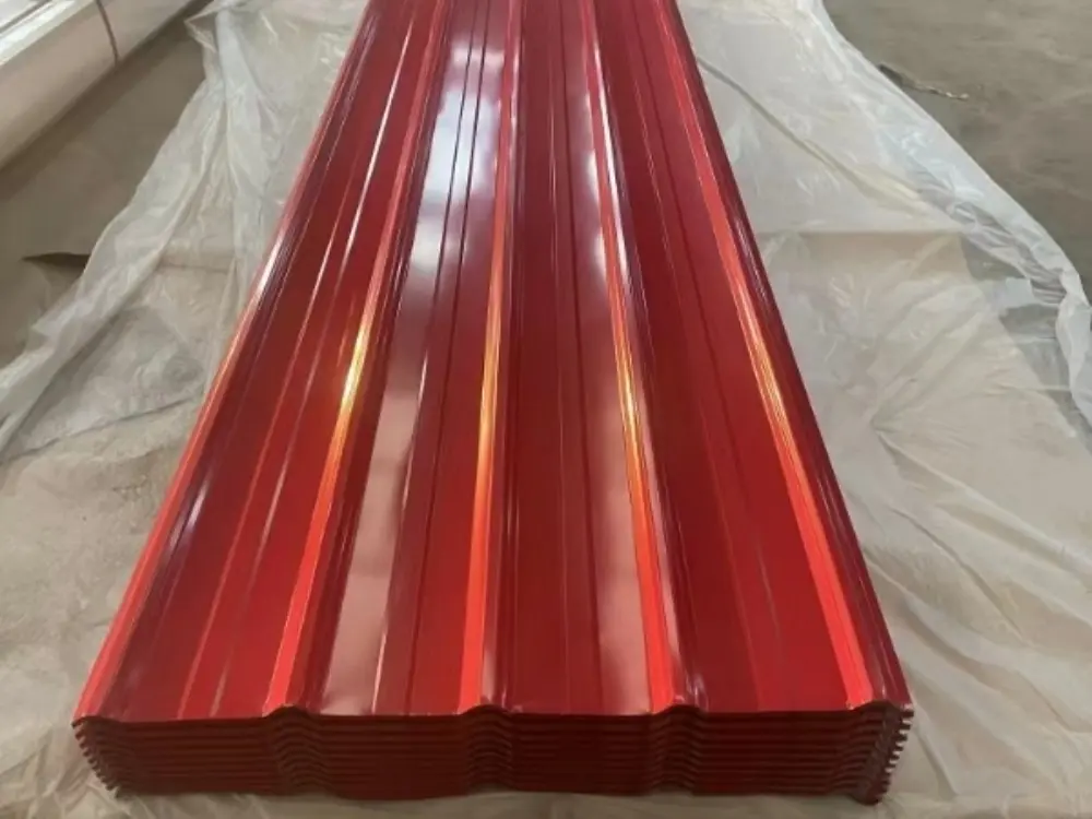 Cheap 24 Gauge Color Coated Prepainted Galvanized PPGI Steel Roofing Sheet Suppliers, Factories