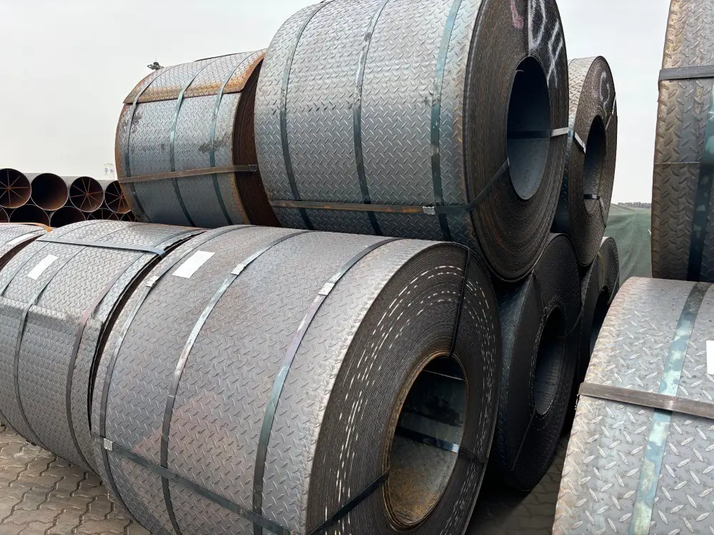 High-Quality 2mm 3mm 5mm High Strengh Hot Rolled Steel Coil Checker Steel Material Factory, Factories
