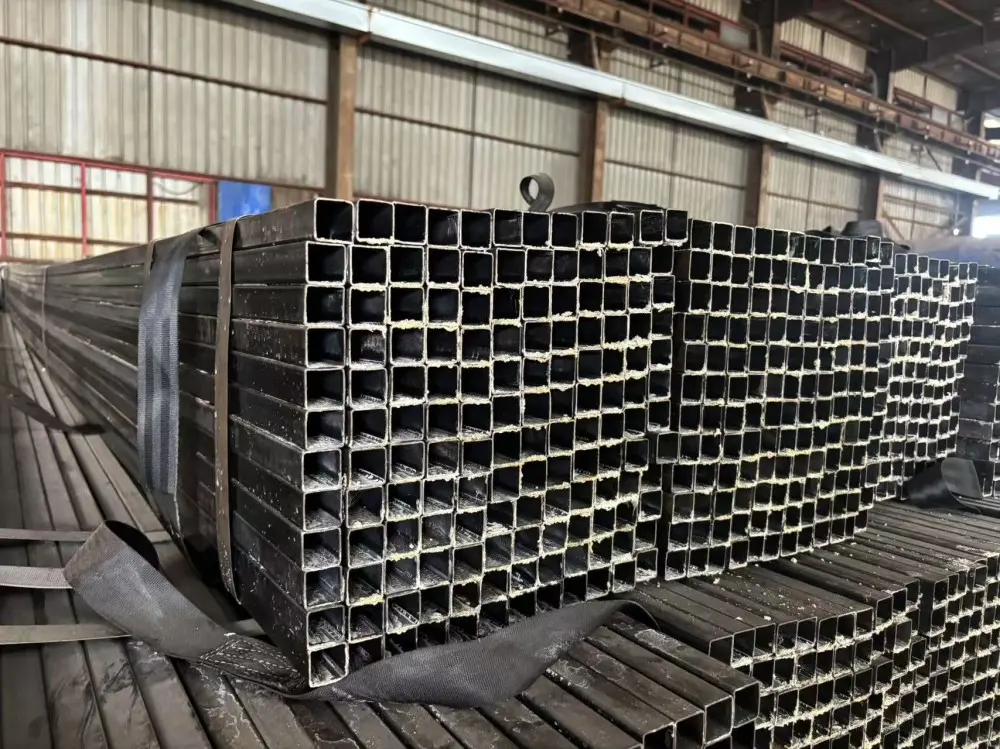 China Tianjin Manufacturer carbon Steel Pipe Q195 black square pipe Manufacturers, Supplier