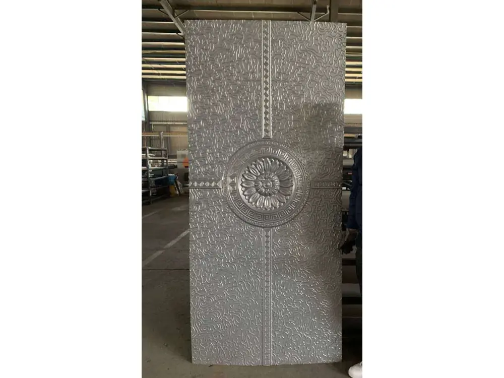 Cheap Emboss Galvanized Sheet Steel Door Skin Teel Metal Door Skin Factory, Product