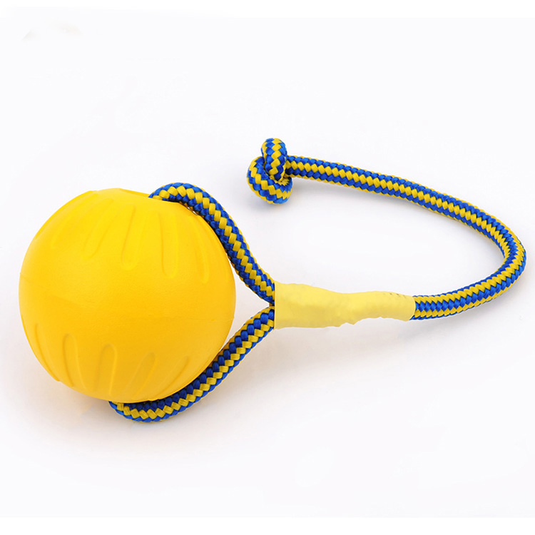 Wholesale EVA Wear Rope Solid Floating Water Elastic Ball Training Pet Toys