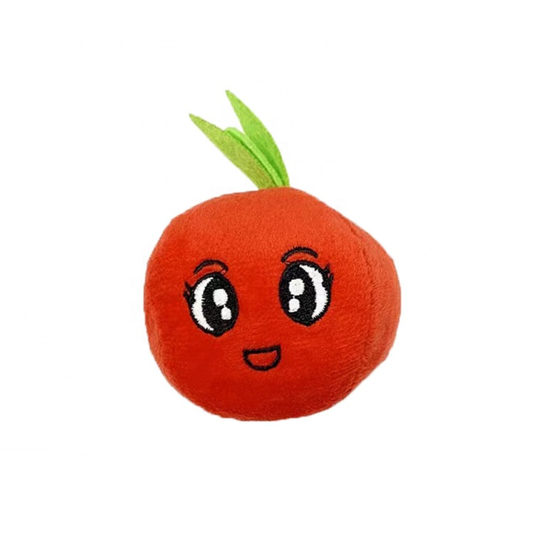 U-Pets Factory Direct Supply Dog Toy Interactive Vegetable Fruits Plush Dog Toys Squeaky