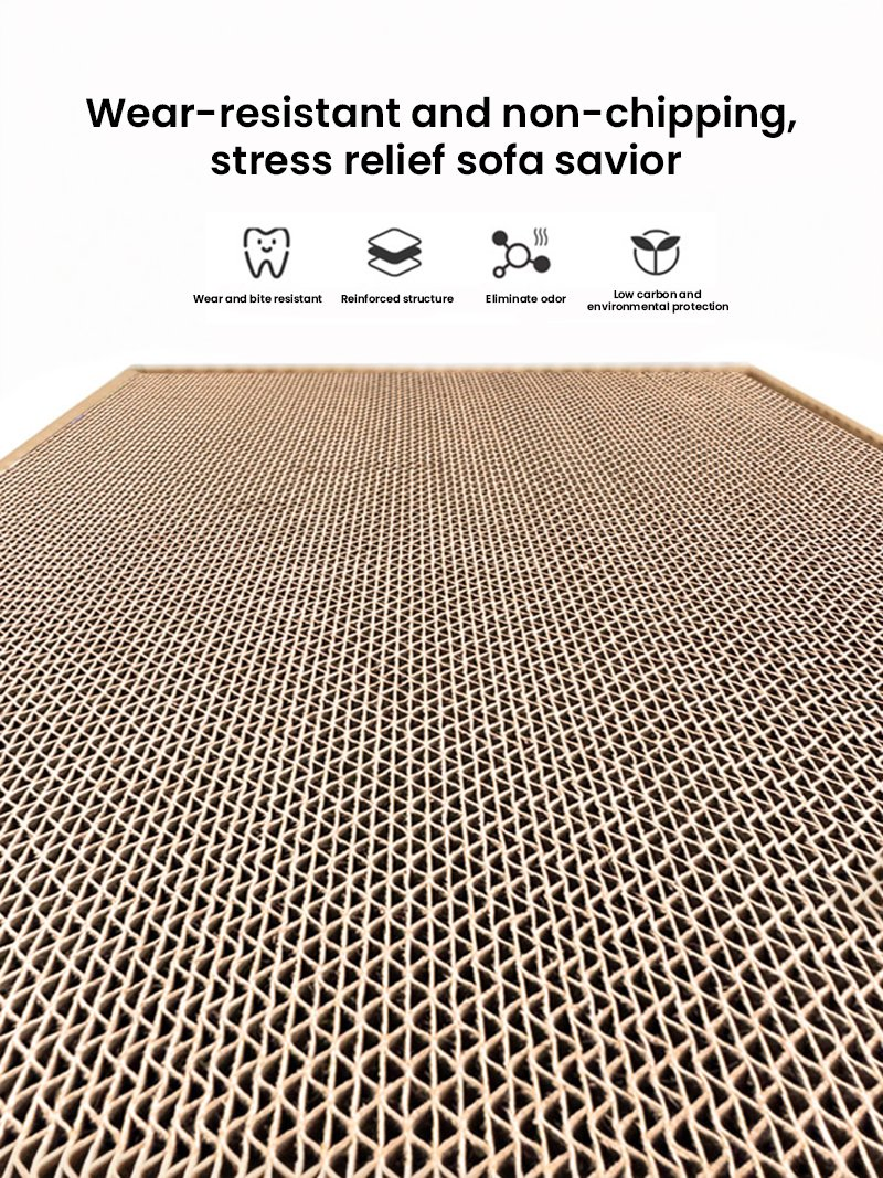 Scratching Pad Durable Corrugated Paper Pet Customized Hf-Pet 55X35X8 China Dog Toy Cat Scratching Board