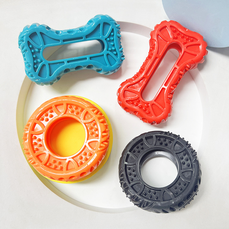 New Eco-Friendly TPR Tire Ring Pet Toy Resistant to Chewing for Small and Medium-Sized Dogs and Cats