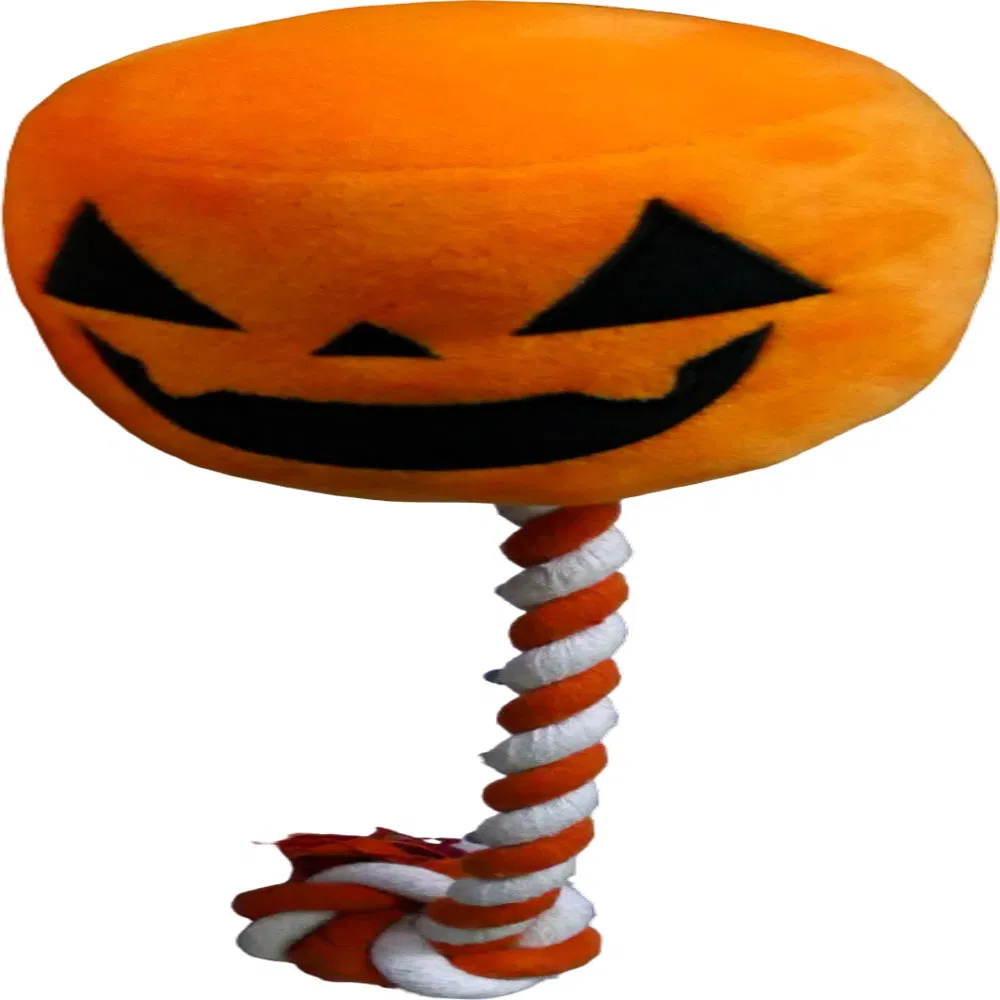 Hallowin Plush Pet Toys Pumpkin Balloon Series Interactive Dog Chew Toy