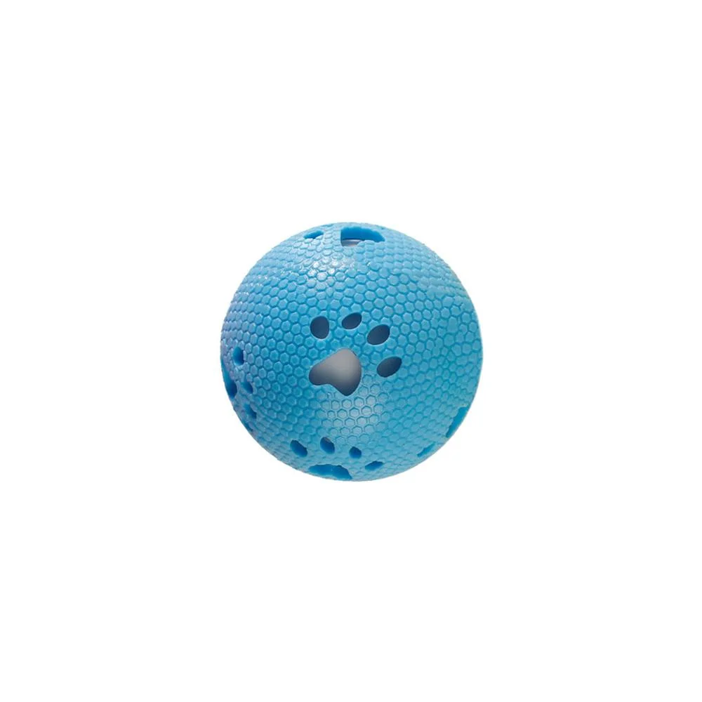 Wholesale TPR Sound and Lights Paw Print Dog Ball Durable Non-Toxic Pet Toy