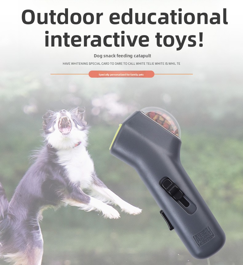 Outdoor Beach Toy Dog Cat Treat Launcher Snack Food Feeder Pet Supplies