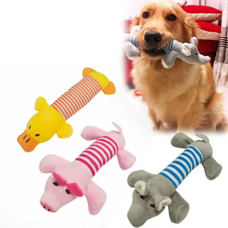 High Quality Duck Pig Elephant Squeak Plush Bulk Dog Pet Toy
