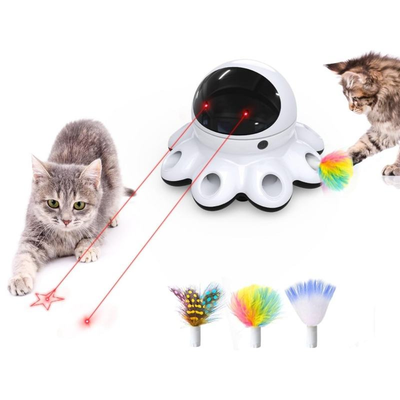 New Interactive Automatic Electronic Smart Sensor Kitten Laser Toys for Indoor Exercise Cat Pet Toys