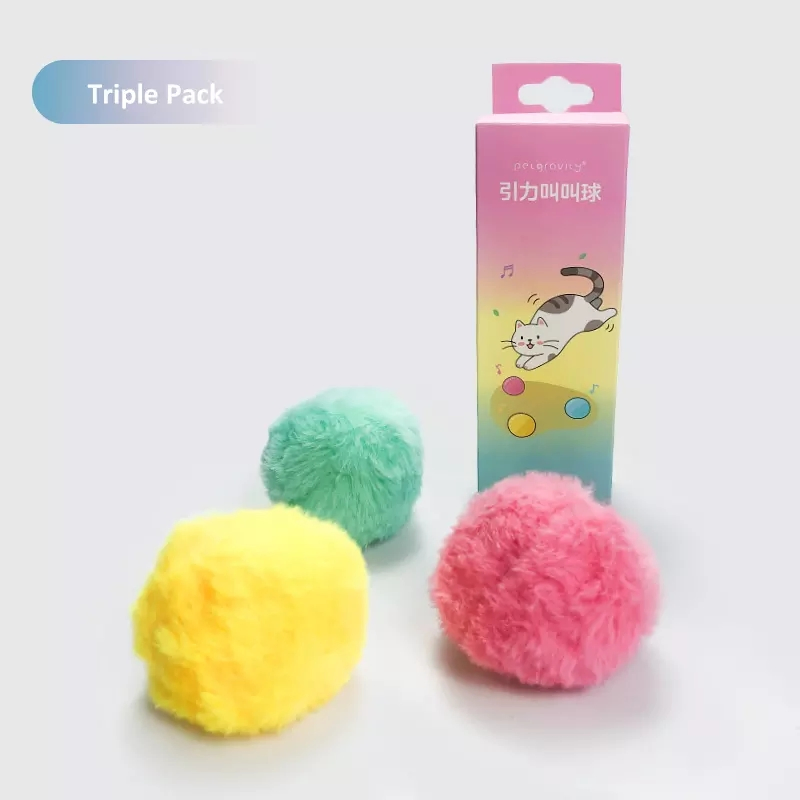 Electronic Brinquedo Pet Automatic Motorised Cat Toys New Gravity Ball Smart Touch Sounding Interactive Pet Toys Squeak Ball