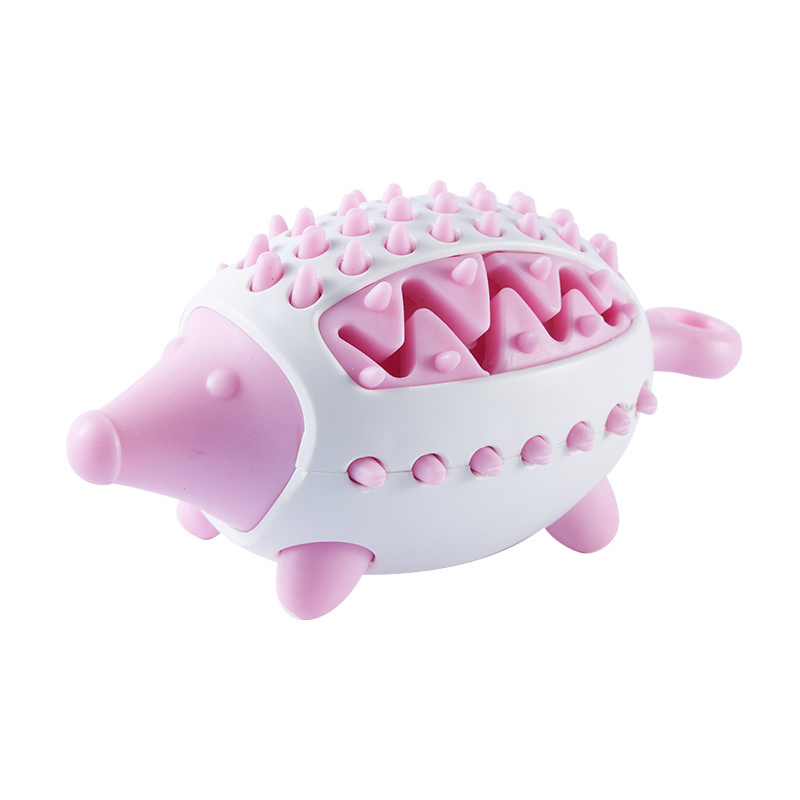 Hedgehog Pet Toy Ball, Treat Dispensing Molar Training Ball for Dogs