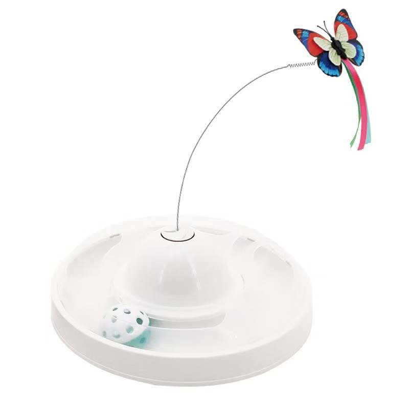 Best Selling Colorful Automatic Butterfly Interactive Pet Cat Toy