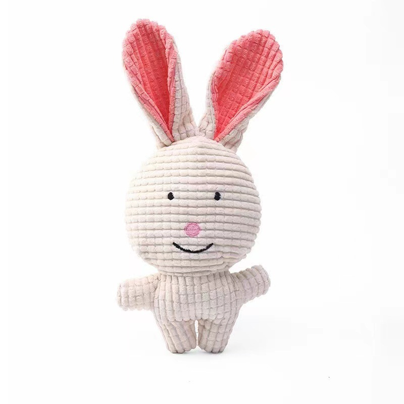 Pet Dog Plush Toy Sound Toy Cute Animal Shape Chew and Teething Educational Toy