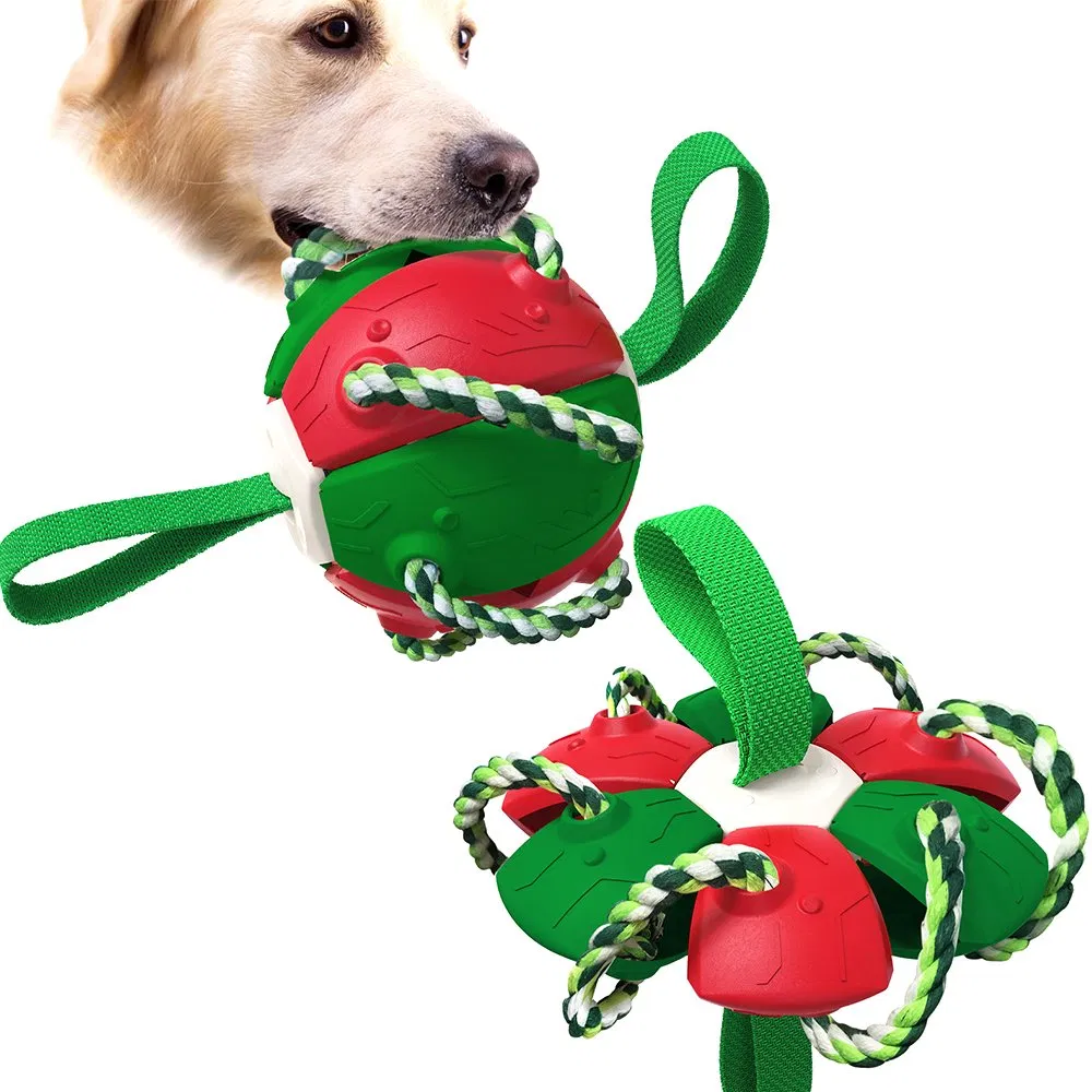 Amazon Hot Selling Pet Products Large Exercise Interactive Durable Soft Rope Pet Ball Dog Chew Toys for Training