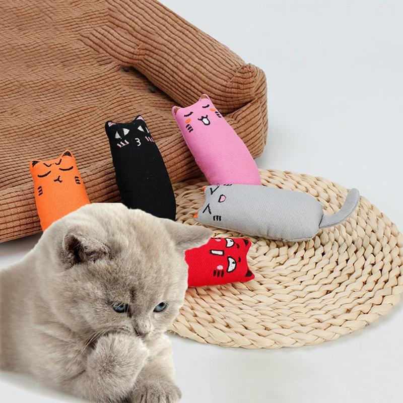 Hot Sales New Design Embroidered Custom Plush Cat Toy Stuffed with Catnip Pet Toys