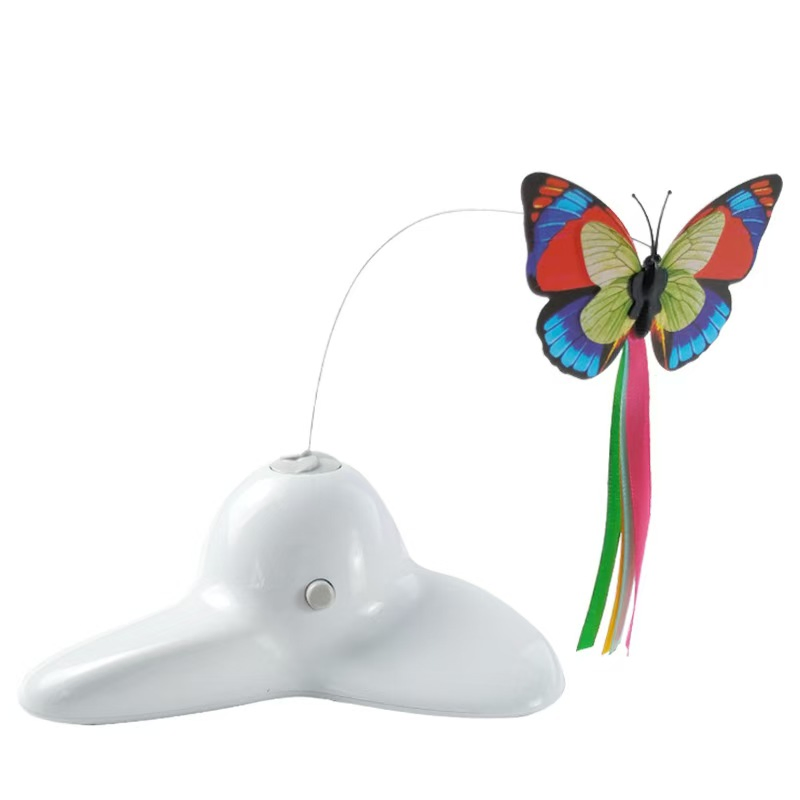 Automatic Electric Butterfly and Ball Track Pet Toy Motion Interactive Pet Products Cat Toys