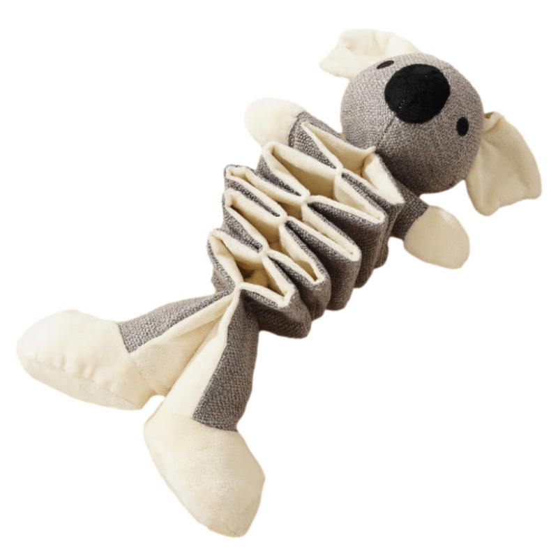 Amazon Hot Sale Poly-Cotton Rope Animal Pet Plush Toy Pet Dog Chewing Squeaky Interactive Play Soft Stuffed Dog Plush Toy