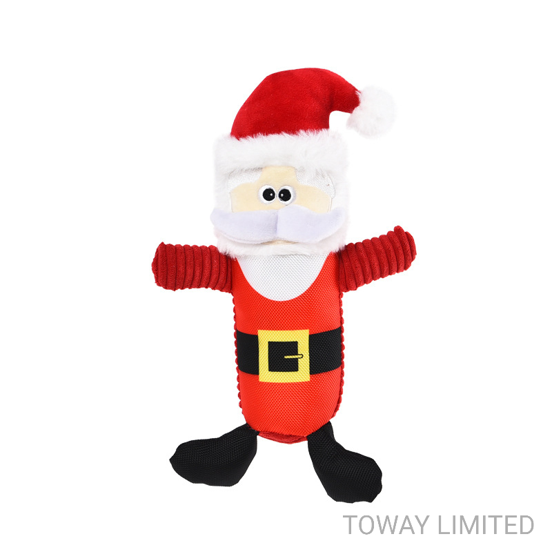 Christmas Pet Products Squeaky Sounding Dog Plush Reindeer Snowman Toys