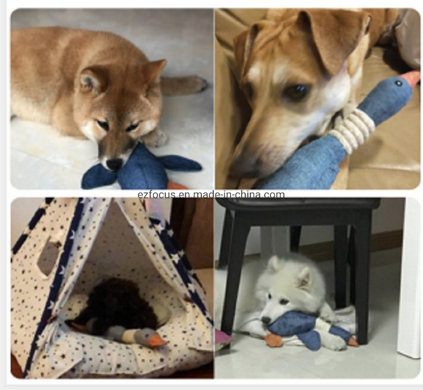 Dog Toys Interactive Chew Toy Pet Squeaky Toys Soft Goose Plush Cute Pet Toys Wbb16265