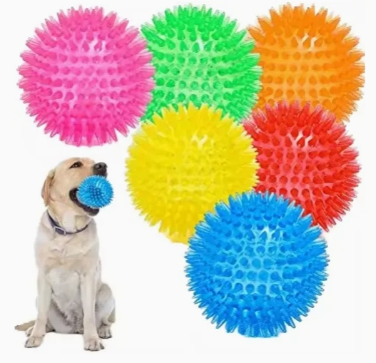 New Arrivals Tough Unique Toothbrush Pet Dog Dental Fidget Ball Durable Bouncy TPR Dog Toys Pet Chew Toys