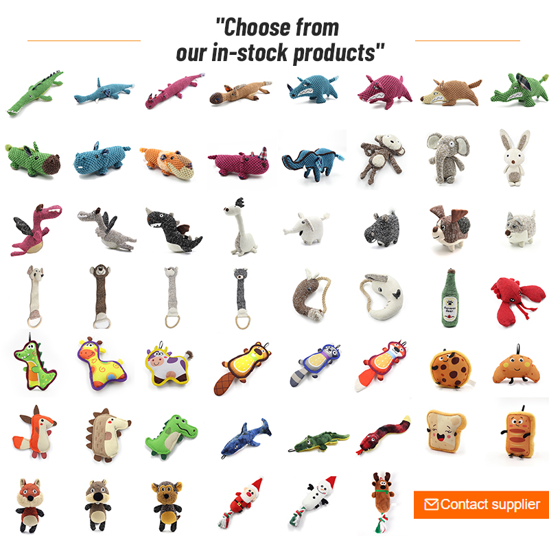Custom OEM Durable Squeaky Dog Chew Plush Toys Pet Interactive Supplier